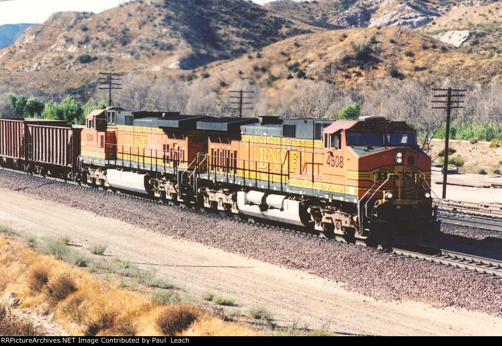 Ballast train heads east